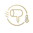 SmartHeat™ בקרת טמפרטורה חכמה שמונעת חום מזיק ומגנה על השיער בכל שימוש.